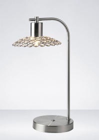 Ellen Crystal Table Lamps Diyas Armed Table Lamps